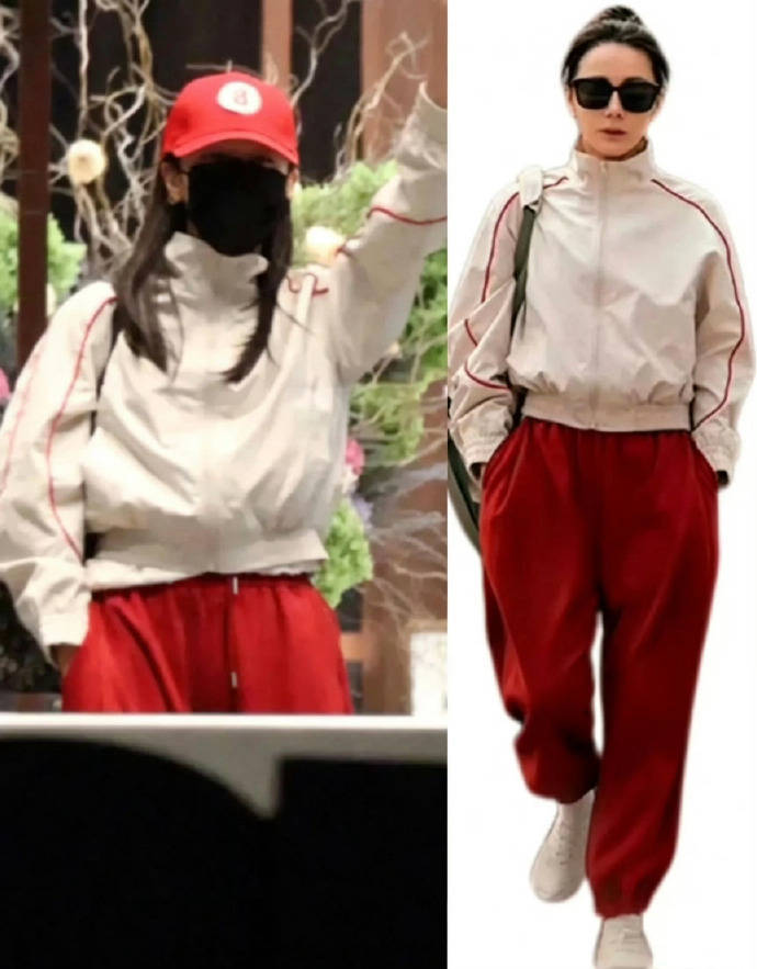 迪丽热巴穿钰珑队服走机场 双手插兜还原剧中角色
