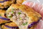 外酥里嫩紫茄夹肉，金黄焦香咬下爆汁，北方家常美味茄盒