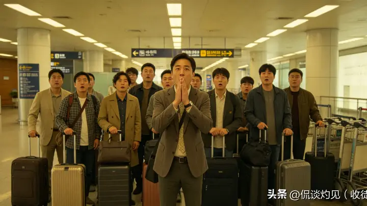 17人韩国旅行团抵达北京机场全员愣神,导游喊两次集合没人应声