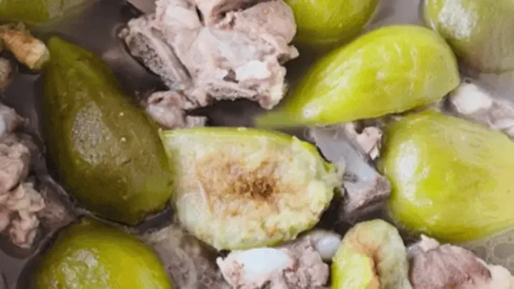 广东无花果炖瘦肉,清润老火汤岭南日常养生菜