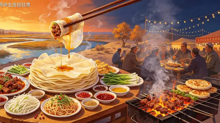 临泽四坝蒸饼——一张薄饼两千年