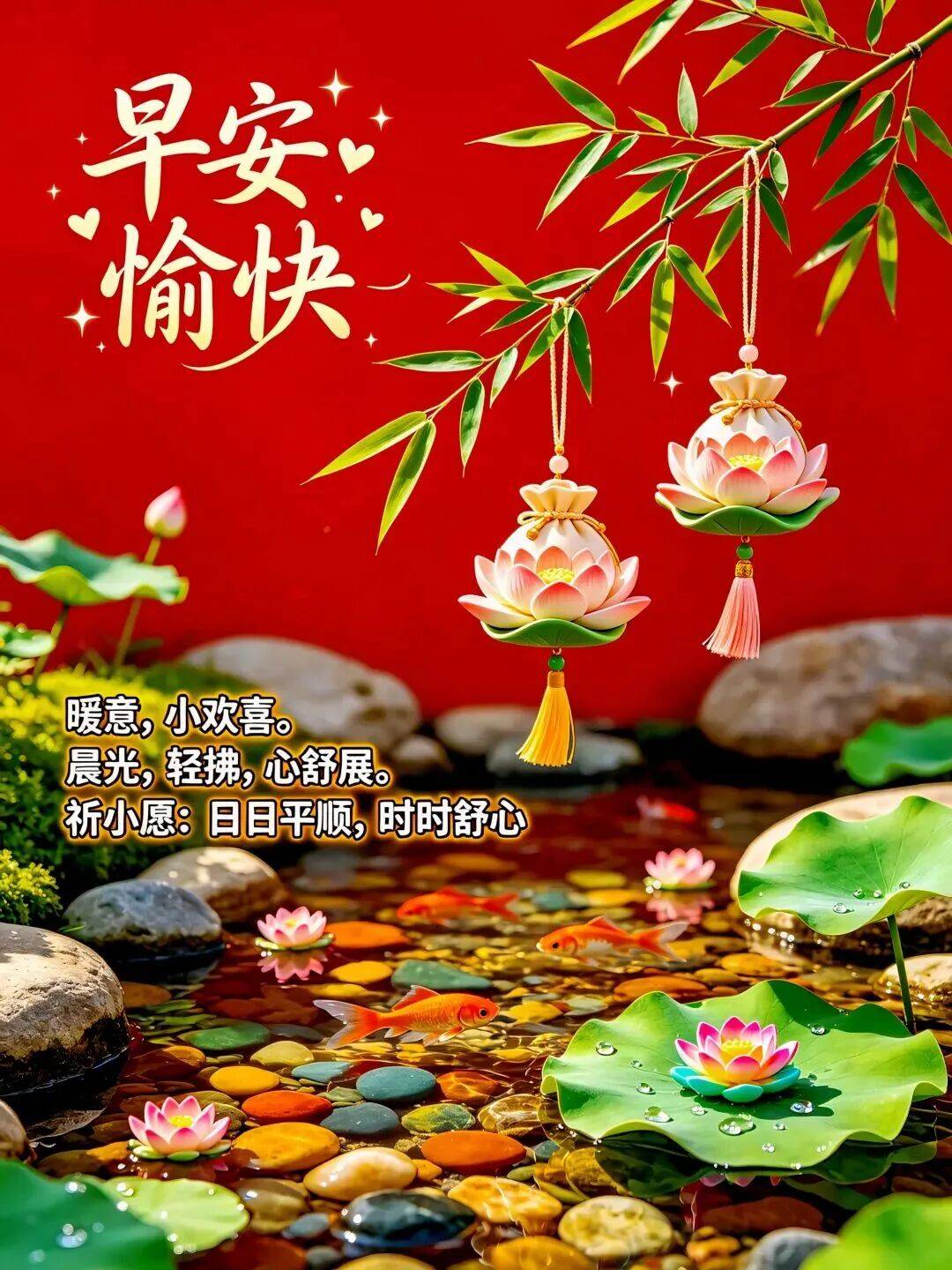 早安，愿我们每天都健康、幸福、快乐、平安！