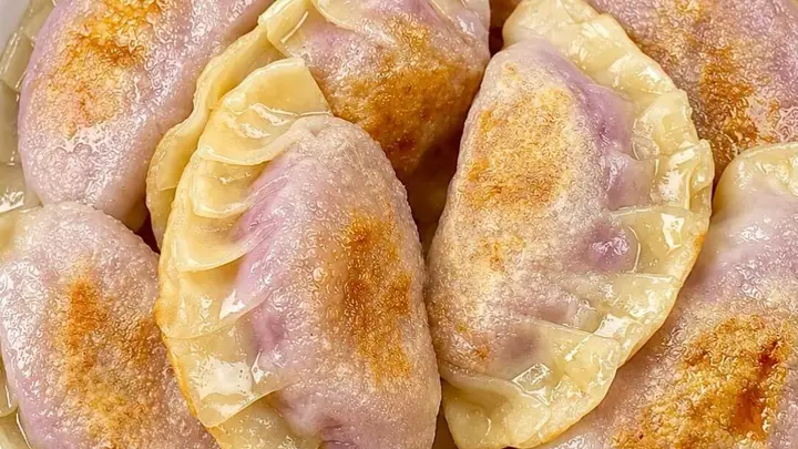 饺子皮芋泥饼,外酥里糯的低卡小甜点