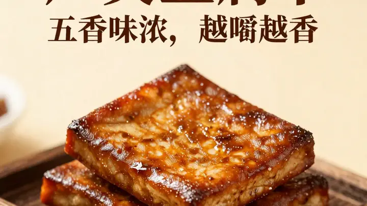 广灵豆腐干:百年五香传奇,越嚼越香的下酒绝配