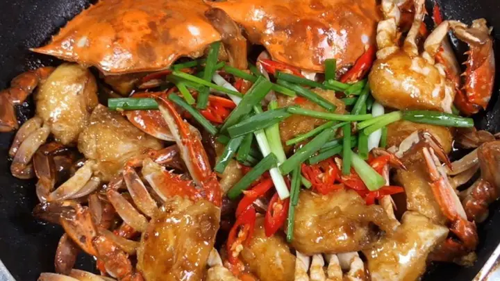 鲜香味浓,一口过瘾的家常烧梭子蟹