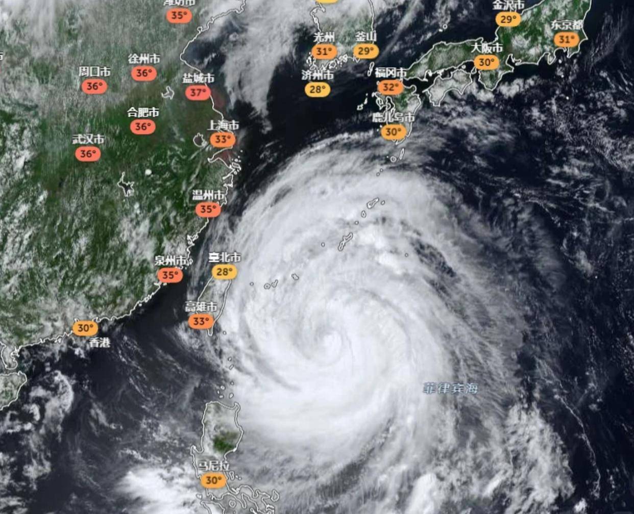 7月11日：巴威登陆路径变了，海神红霞紧随其后，7月台风开启批发模式