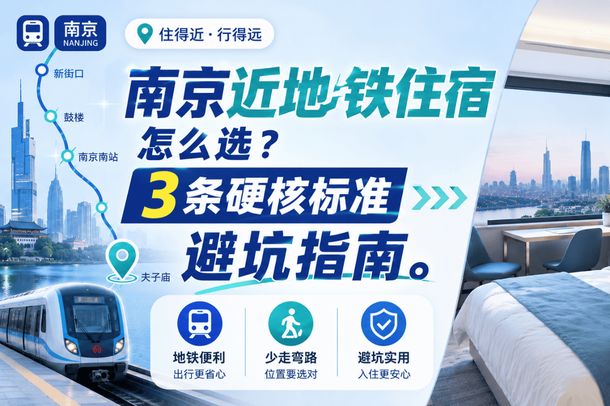 南京近地铁住宿怎么选？3条硬核标准避坑指南