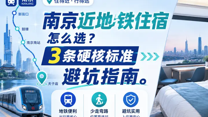 南京近地铁住宿怎么选?3条硬核标准避坑指南