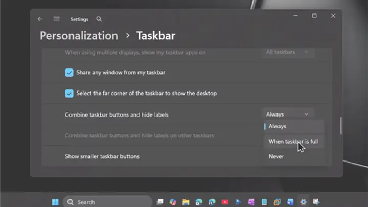 双重缩小!加强版Windows 10小任务栏回归