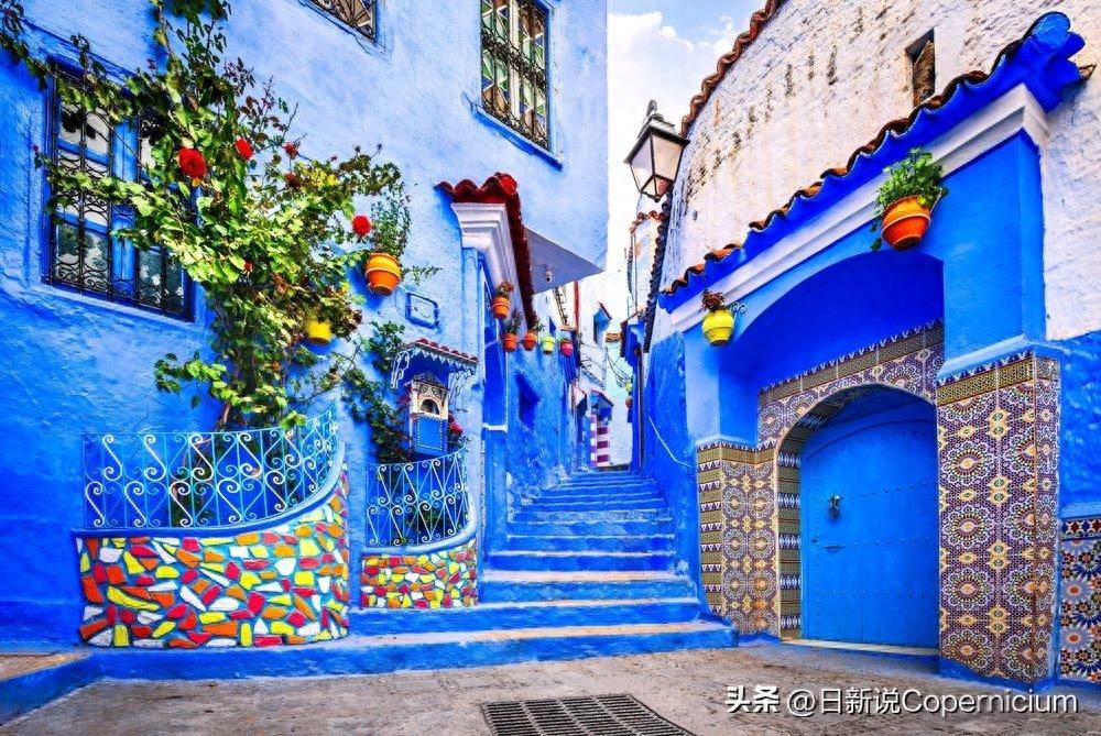 世界少见的氛围，摩洛哥舍夫沙万，老城蓝得透亮，留住慢时光