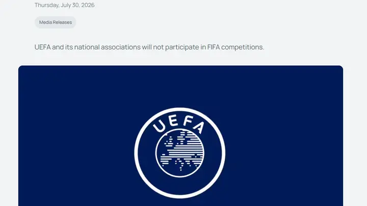 国际足联回应欧足联抵制:继续推进世界杯私有化磋商