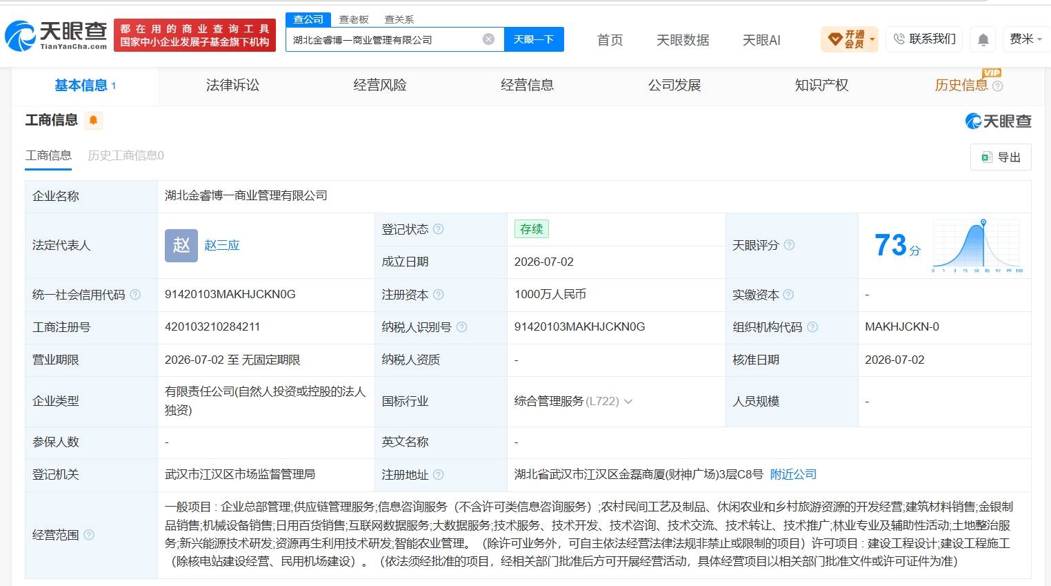 中信金融资产在湖北成立新商业管理公司