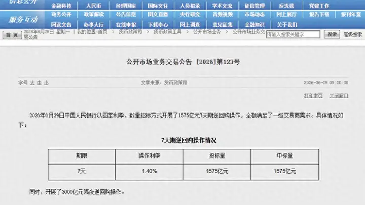 3000亿元！央行新操作