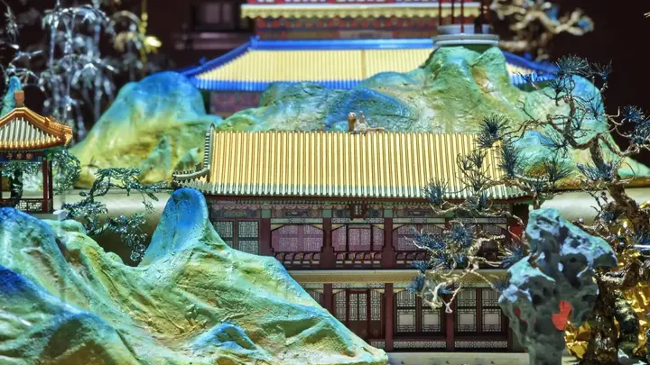 数字光影复原故宫乾隆花园全域风貌