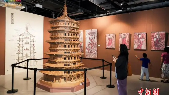 应县木塔赴约海河晚风 “五千年文明看山西”巡展天津启幕