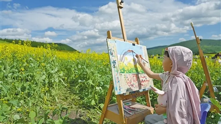 7月兴安盟阿尔山万亩油菜花海启幕 多彩文旅活动邀游客赴夏日花宴