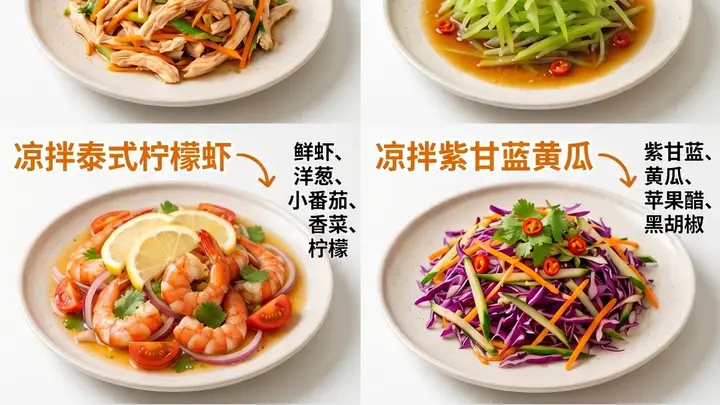 夏天晚餐试试这六道低卡凉拌菜