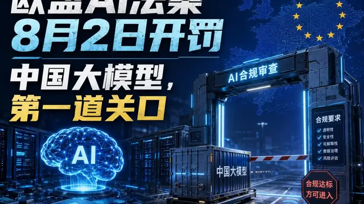 欧盟AI法案8月2日开罚，中国大模型，第一道关口