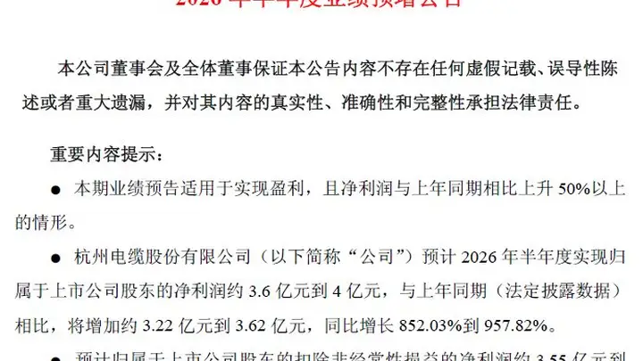 算力浪潮引爆光纤赛道!杭电股份上半年扣非净利最高预增超12倍,昔日“减值包袱”大反转成“利润奶牛”