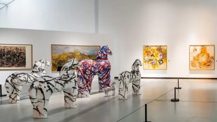 宁波艺术家王之琛、林海勇作品在舟山展出