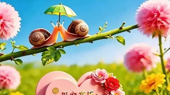 早上好,温馨的清晨问候,祝你幸福美满