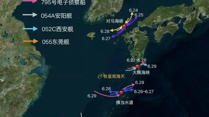 慌不慌?中国海空军5支舰队+轰炸机“包围”日本岛!释放出哪些信号?