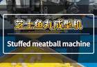 夹心芝士丸子制作，外皮为三文鱼浆料，馅料居中不漏馅，克重均匀偏差小