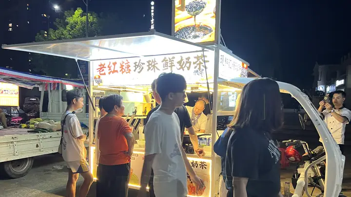 我学了奶茶技术才懂得摆摊真相,2026珠海学甜咖恋老红糖珍珠奶茶