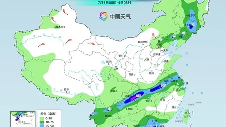 华南沿海台风雨来袭 北方多地正经历今年来最大范围高温过程